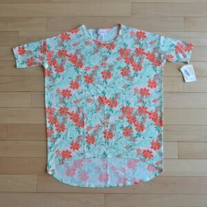 NWT LuLaRoe Irma Floral Short Sleeve Tee Size S